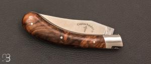 Couteau de poche pliant Capuchadou 12cm Noyer par Fontenille-Pataud 