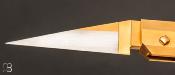 Couteau "Paperplane" pompe arrière par Nicolas Couderc