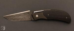 Custom “Rocket” knife by Stéphane Sagric - Carbon fiber and Zirconium 