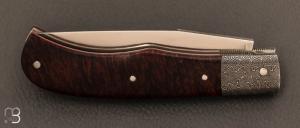 Couteau " Tony " custom de Anthony Brochier - Gidgee et lame en RWL34
