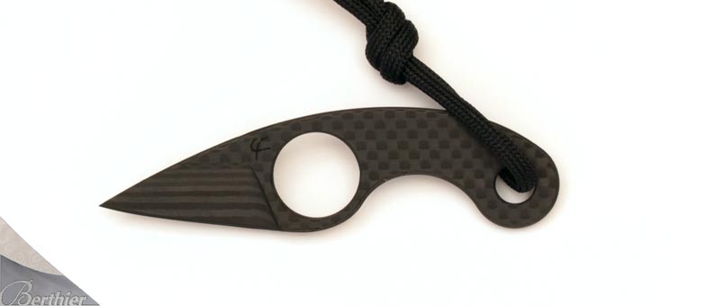 Couteau de cou Mini Griffe fibre de carbone