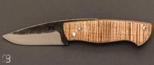  Couteau " Pimontais " XC75 et rable ond fait main par Frdric Marchand