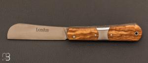  “London 9cm” 14C28N and olivewood knife by Fontenille-Pataud