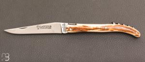Couteau "  Laguiole 2 pices   " 11 cm en ivoire de mammouth par Passion France