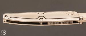 Couteau   " custom " par SCALJA - Acier inoxydable et lame en CPM154