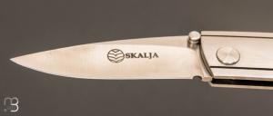 Couteau   " custom " par SCALJA - Acier inoxydable et lame en CPM154