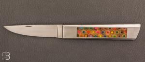   Couteau  "  Hemi  " pompe arrire crayon et lame RWL-34 par Nicolas Couderc