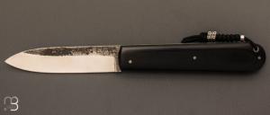Couteau " Le Canif XXL " cran plat par Julien Maria - G10 noir et XC100