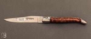   Couteau  "  Laguiole Aubrac " manche en amourette 12cm