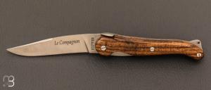 Couteau " Le Compagnon " en pistachier par Charles Couttier - Chevalerias