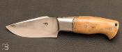 Couteau "droit" Intgral bois de renne par Mickal Moing 