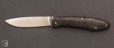 Couteau  "  Hors srie " custom fibre de carbone  par Frdric Collin
