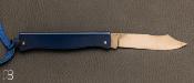 Petit Couteau de poche Douk-Douk bleu avec étui