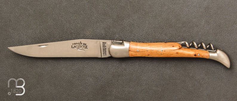 Couteau Laguiole genevrier 12 cm avec Tire-Bouchon ref 22121INGE