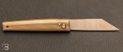 Montpellier knife small size, blond horn handle.