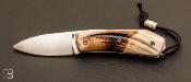 Couteau de poche Piémontais Ivoire de phacochère de Richard Ciachera