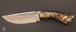 Corsican hunting knife with ram's horn handle by Jos Viale
