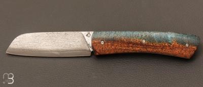 Couteau " Go " custom bois stabilisé et lame VG10 par David Margrita - Mbull Knives