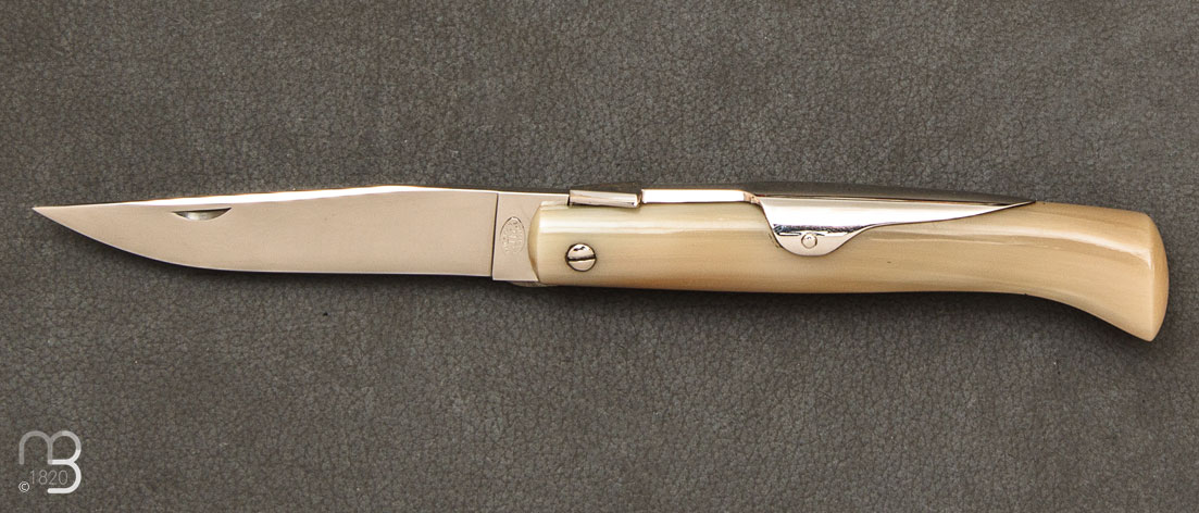 Couteau de poche Chasseur 10 cm corne blonde par J. Mongin