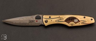 Couteau de poche Mcusta MCPV-006 "Lapin de neige" dition limite Platinium Label
