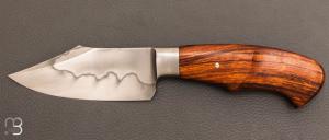 Couteau " Semi-intgral " bois de fer et acier W5 par Milan Mozolic
