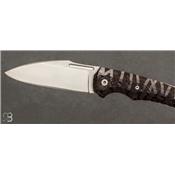 Couteau de poche PtiDarno 2 N690 et Fibre de carbone résine