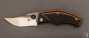  Couteau  "  DAV " custom par Torpen Knives - Jrme Hovaere - G10 noir et CPM Magnacut
