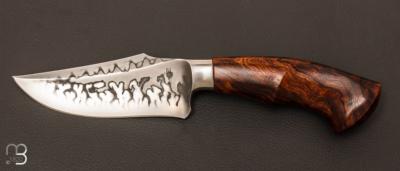 Couteau " Semi-intgral " fixe par Jan Hafinec - Bois de fer et C105