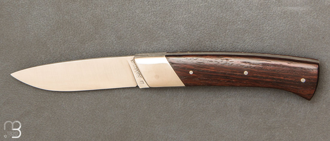 Rhôdanien knife violet wood handle with bolster