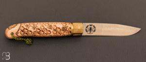   Couteau de poche José Da Cruz " Décalé collection " en bois de hêtre - Modèle "NECTAR"