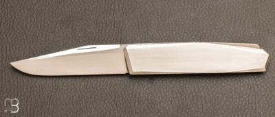 Couteau pliant Inox et lame RWL34 par Eric Depeyre