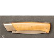 Rhôdanien knife boxwood handle with bolster