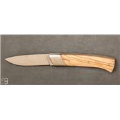 Rhôdanien knife olive wood handle with bolster
