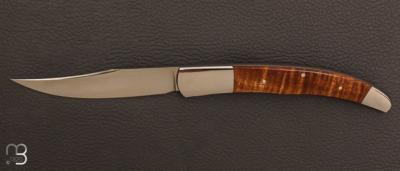 Couteau " Arkansas Toothpick " Self-lock par Scott Sawby - Koa