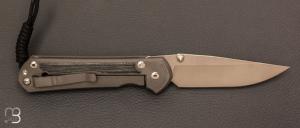 Couteau "  Sebenza 31 Large Black Micarta inlay  " L31-1200 de Chris Reeve 