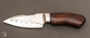 Couteau  "  Semi intgral  " fixe par David Lespect - Bois de fer et lame en C105