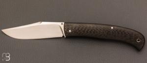 Couteau  " Slack  " custom par Raphal Durand - Fibre de carbone et RWL-34