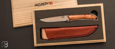 Couteau droit Mcusta MC006DP numéro 50/50 -  Lame damas Mokumé VG10 San Mai - Limited Edition 50 exemplaires