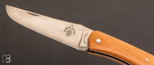Couteau " le Camembert " régional  buis par Guy Vialis