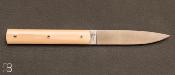 Set of 2 9.47 table knives with white handle by Perceval REF HB_94702