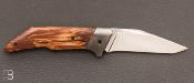 Couteau custom Hêtre stabilisé et 90mcv8 par Samuel Jugieau