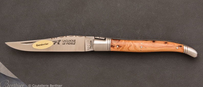 Couteau de poche Laguiole 12cm Genévrier par Le Fidèle