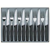 Coffret 6 couteaux 6 fourchettes noirs REF HB_6.7233.12