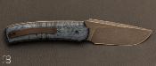 Couteau custom "Skagway" érable et acier Elmax par Guy Poggetti