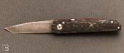 Couteau " pimontais " M390 et fibre de carbone par Richard Soler
