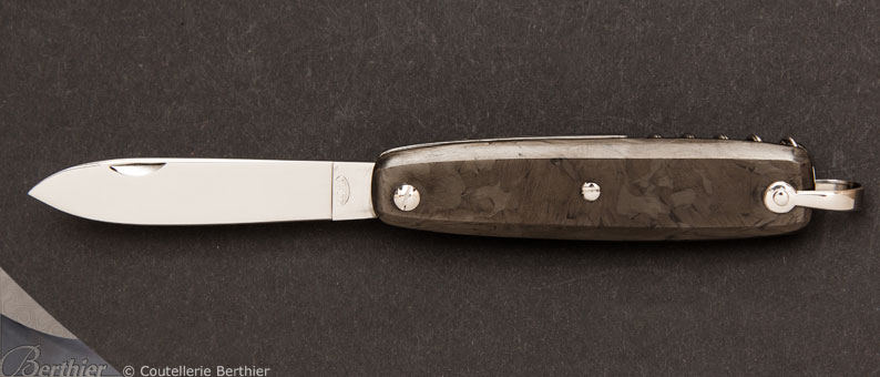 Couteau de poche Canif 3 pièces en Fibre de Carbone