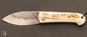 Couteau " Capucin " custom par Alex Dubois - Bois de cervid et C130