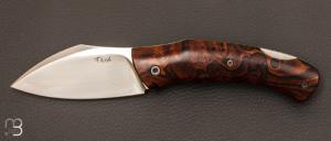 Couteau "  Morlock  " custom Bois de fer et RWL34 par Frdric Aug