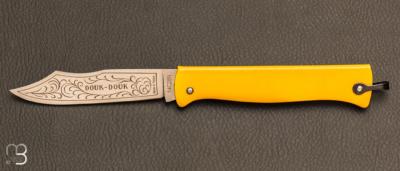 Couteau de poche Douk-Douk Color jaune GM par Cognet