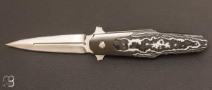 " Dague pliante custom " de Stphane Sagric - Fatcarbon et RWL-34